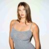 Langes Slipkleid aus weichem Lounge-Stil Langes Slipkleid aus weichem Lounge-Stil