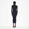 LANGES STRICKKLEID MIT STOCKAUSSCHNITT UND SPITZE LANGES STRICKKLEID MIT STOCKAUSSCHNITT UND SPITZE