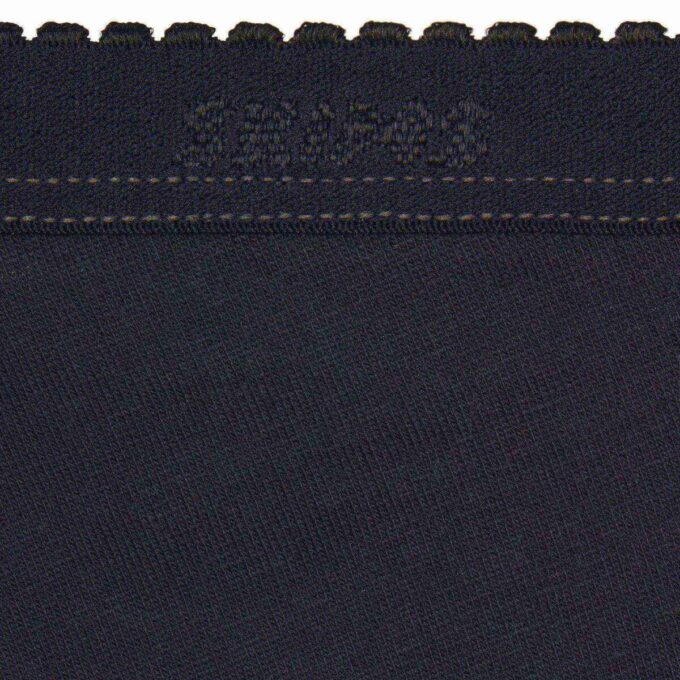 LEICHTER BAUMWOLL-LOGO-PICOT-BIKINI