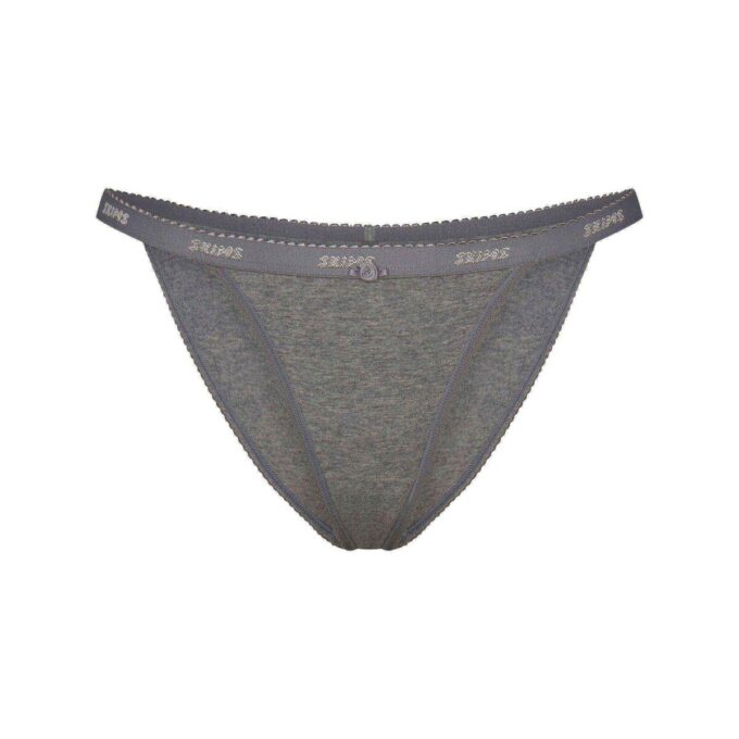 LEICHTER BAUMWOLL-LOGO-PICOT-BIKINI