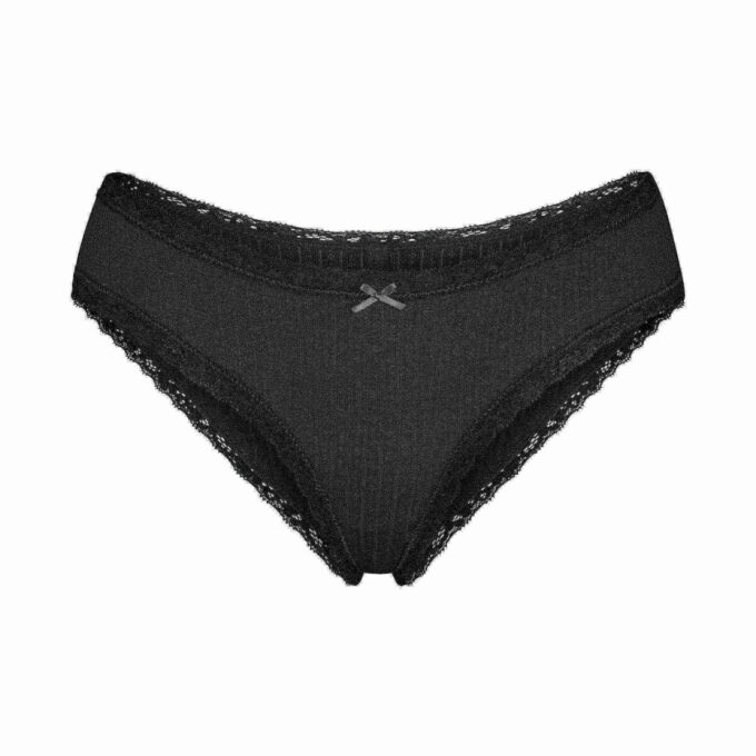 LEICHTER BAUMWOLL-POINTELLE-SPITZEN-Slip LEICHTER BAUMWOLL-POINTELLE-SPITZEN-Slip
