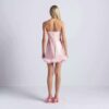 MINIKLEID MIT SEIDENFEDERBESETZUNG