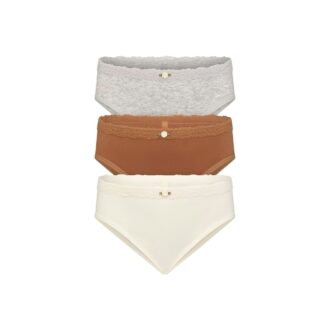 Nahtlose Baumwoll-Spitzenbikinis für junge Frauen, 3er-Pack Nahtlose Baumwoll-Spitzenbikinis für junge Frauen, 3er-Pack