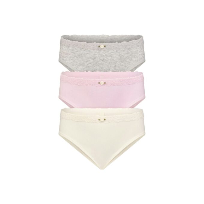 Nahtlose Baumwoll-Spitzenbikinis für junge Frauen, 3er-Pack Nahtlose Baumwoll-Spitzenbikinis für junge Frauen, 3er-Pack