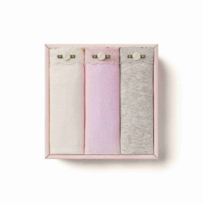 Nahtlose Baumwoll-Spitzenbikinis für junge Frauen, 3er-Pack Nahtlose Baumwoll-Spitzenbikinis für junge Frauen, 3er-Pack