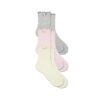 Nahtlose Baumwollsocken für Kinder mit Wellensaum, 3er-Pack Nahtlose Baumwollsocken für Kinder mit Wellensaum, 3er-Pack