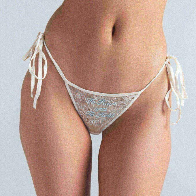 NEUHEIT UNTERWÄSCHE – 3ER-PACK BESTICKTE BIKINI