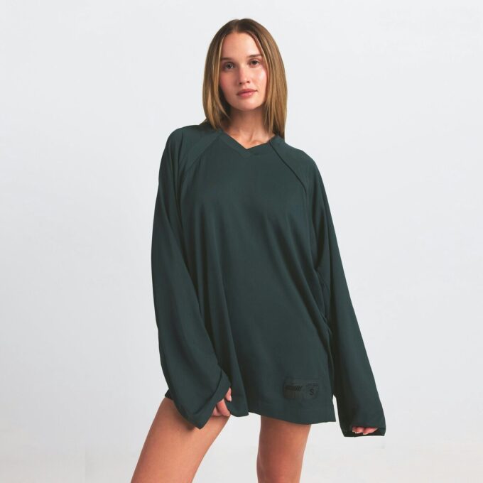 NikeSKIMS AIRY V-NECK OVERSIZED LANGARM-TOP NikeSKIMS AIRY V-NECK OVERSIZED LANGARM-TOP