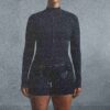 NikeSKIMS MATTE MOCK NECK FULL ZIP JACKE NikeSKIMS MATTE MOCK NECK FULL ZIP JACKE