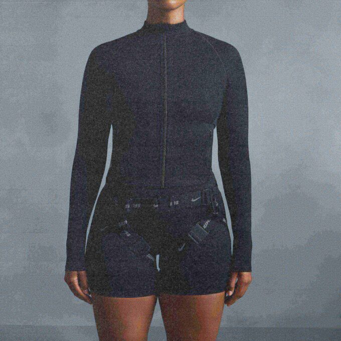 NikeSKIMS MATTE MOCK NECK FULL ZIP JACKE NikeSKIMS MATTE MOCK NECK FULL ZIP JACKE