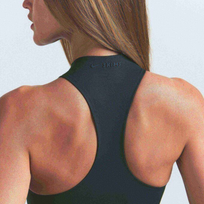 NikeSKIMS MATTE MOCK NECK RACER TANK NikeSKIMS MATTE MOCK NECK RACER TANK