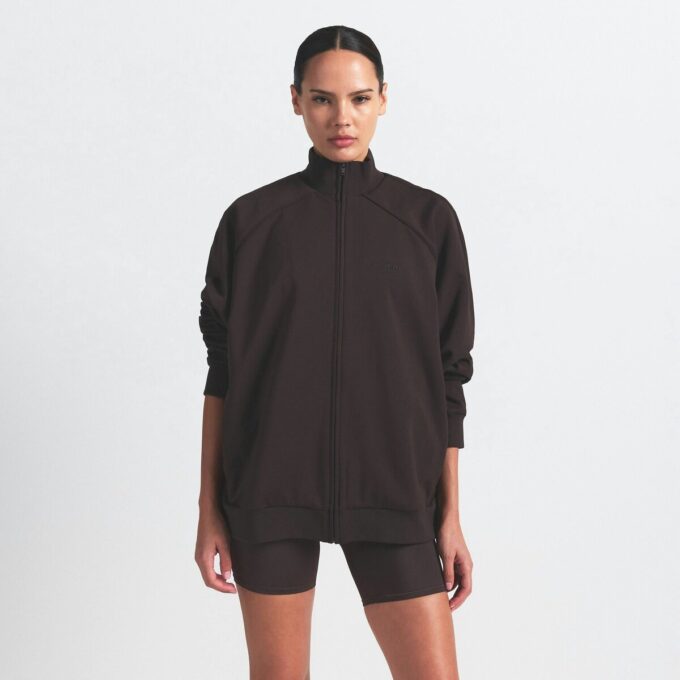 NikeSKIMS MATTE TRICOT OVERSIZED TRACK JACKET