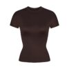 NikeSKIMS SHINE Kurzarm-Top mit Stehkragen NikeSKIMS SHINE Kurzarm-Top mit Stehkragen