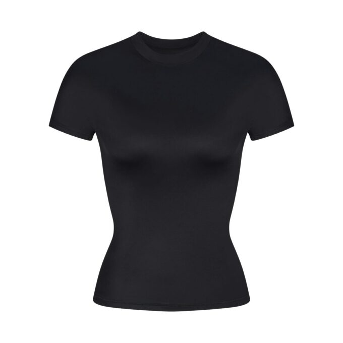 NikeSKIMS SHINE Kurzarm-Top mit Stehkragen NikeSKIMS SHINE Kurzarm-Top mit Stehkragen