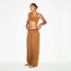 Oversize-Hose aus Baumwollfleece mit doppeltem Bund Oversize-Hose aus Baumwollfleece mit doppeltem Bund