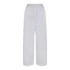 Oversize-Hose aus Baumwollfleece mit doppeltem Bund Oversize-Hose aus Baumwollfleece mit doppeltem Bund