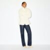 Oversize-Jacke aus Kunstpelz mit Stehkragen Oversize-Jacke aus Kunstpelz mit Stehkragen