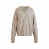 Oversize-Pullover aus Wolle und Kaschmir mit V-Ausschnitt