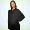 Oversize-Pullover aus Wolle und Kaschmir mit V-Ausschnitt Oversize-Pullover aus Wolle und Kaschmir mit V-Ausschnitt