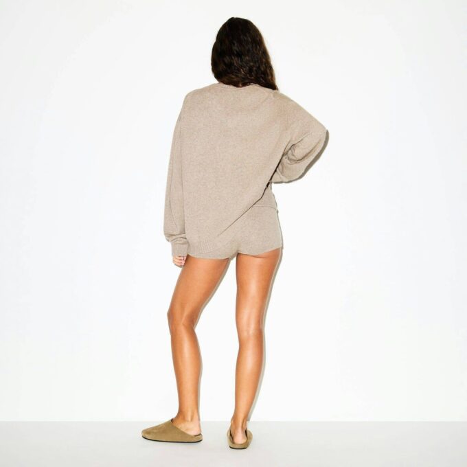 Oversize-Pullover aus Wolle und Kaschmir mit V-Ausschnitt