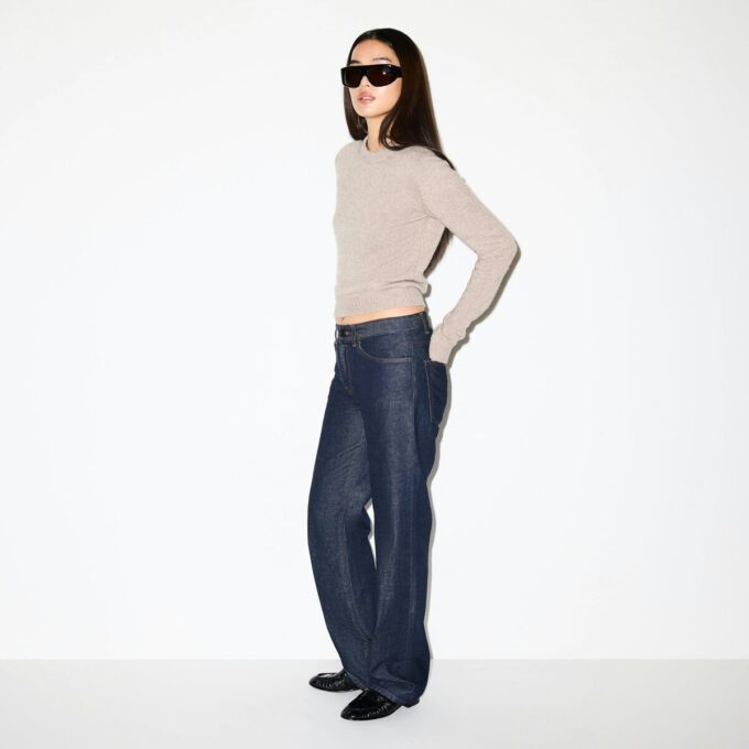 Pullover aus Wolle und Kaschmir mit Rundhalsausschnitt