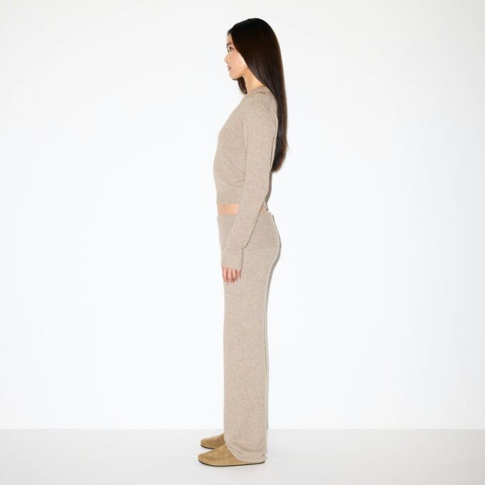 Pullover aus Wolle und Kaschmir mit Rundhalsausschnitt