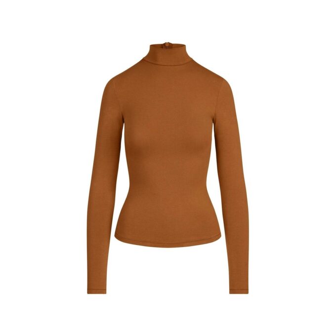 Rollkragenpullover aus Baumwolljersey Rollkragenpullover aus Baumwolljersey