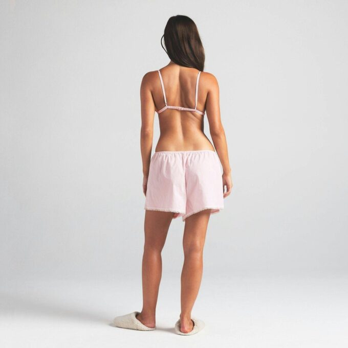 Schlafshorts aus Baumwollpopeline Schlafshorts aus Baumwollpopeline