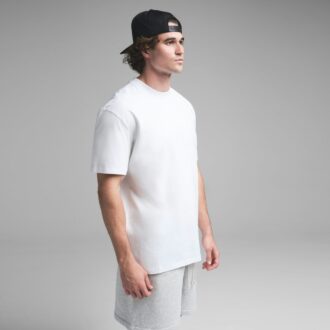SCHWERES BAUMWOLL-HERREN-T-SHIRT MIT RELAXED-SCHNITTEN