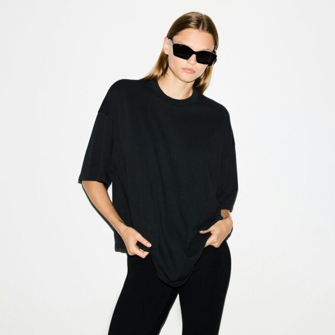 SCHWERES BAUMWOLL-OVERSIZE-T-SHIRT SCHWERES BAUMWOLL-OVERSIZE-T-SHIRT