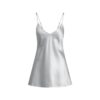 SCHWERES SATIN-CAMI-MINIKLEID