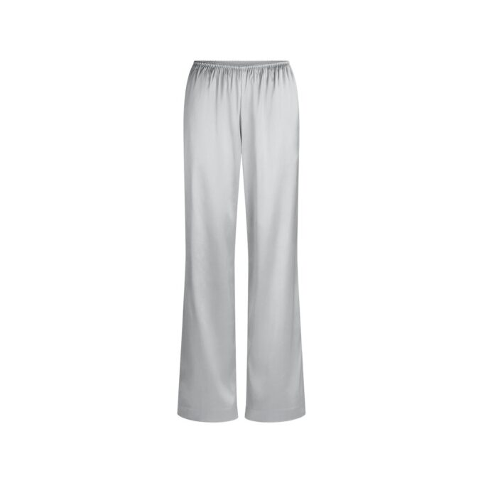 SCHWERES SATIN-HOSE MIT WEITEM BEIN SCHWERES SATIN-HOSE MIT WEITEM BEIN