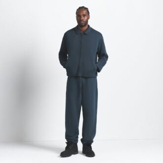 SCHWERGEWICHTIGE FLEECE-HERRENJACKE MIT SHERPA-FUTTER UND REISSVERSCHLUSS