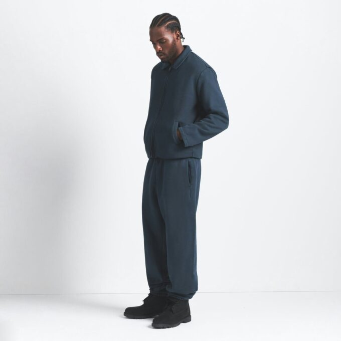 SCHWERGEWICHTIGE FLEECE-HERRENJACKE MIT SHERPA-FUTTER UND REISSVERSCHLUSS SCHWERGEWICHTIGE FLEECE-HERRENJACKE MIT SHERPA-FUTTER UND REISSVERSCHLUSS