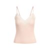 Set aus transparentem Rippspitzen-Top und Shorts Set aus transparentem Rippspitzen-Top und Shorts