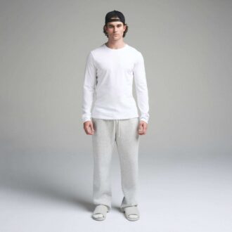 SKIMS BAUMWOLL-HERREN-LANGARM-T-SHIRT