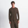 SKIMS BAUMWOLL-HERREN-LANGARM-T-SHIRT