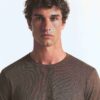 SKIMS BAUMWOLL-HERREN-LANGARM-T-SHIRT