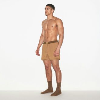 SKIMS Baumwoll-Strickboxershorts für Herren, 3er-Pack