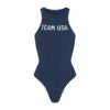 SKIMS FÜR TEAM USA OLYMPISCHER BAUMWOLLJERSEY HOCHKNOPF-BODYANZ SKIMS FÜR TEAM USA OLYMPISCHER BAUMWOLLJERSEY HOCHKNOPF-BODYANZ