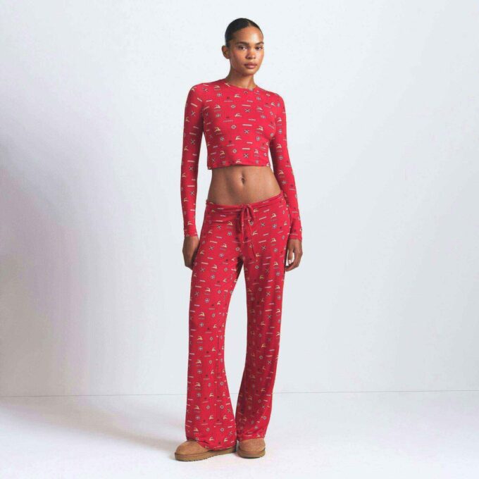 SKIMS SLEEP STRAIGHT LEG PANT SKIMS SLEEP STRAIGHT LEG PANT