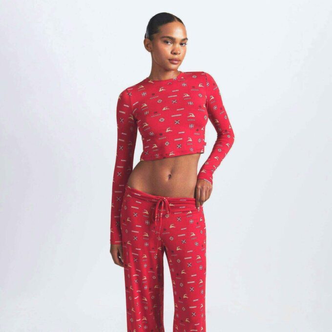 SKIMS SLEEP STRAIGHT LEG PANT SKIMS SLEEP STRAIGHT LEG PANT