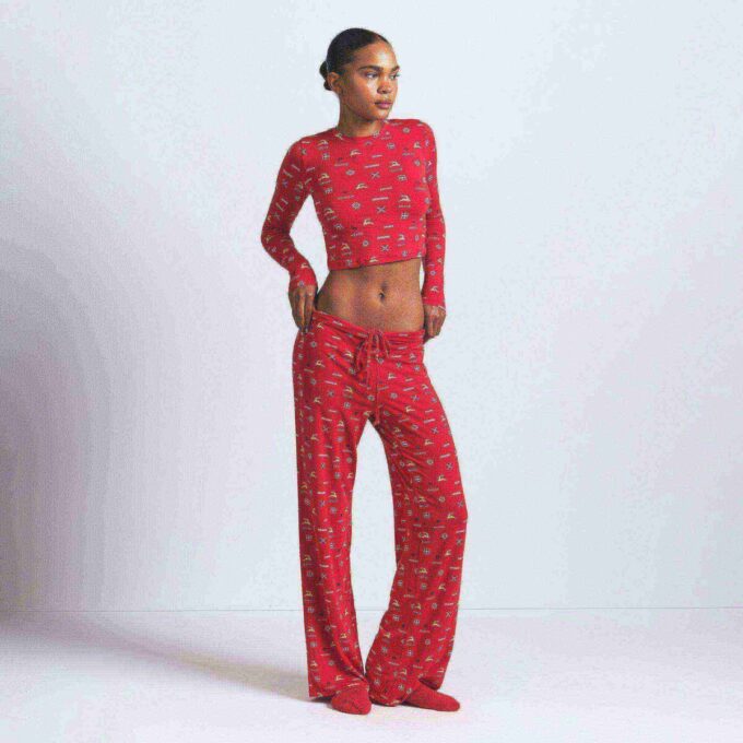 SKIMS SLEEP STRAIGHT LEG PANT SKIMS SLEEP STRAIGHT LEG PANT
