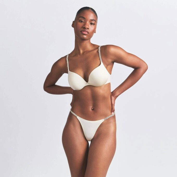 SKIMS ULTIMATE RHINESTONE TEARDROP PUSH-UP BH