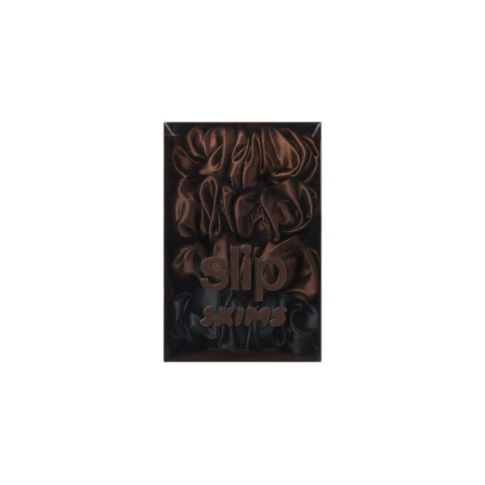 SLIP X SKIMS PURE SILK GROSSE SCRUNCHIES 4ER-PACK SLIP X SKIMS PURE SILK GROSSE SCRUNCHIES 4ER-PACK
