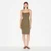SOFT LOUNGE MIDI SLIP KLEID