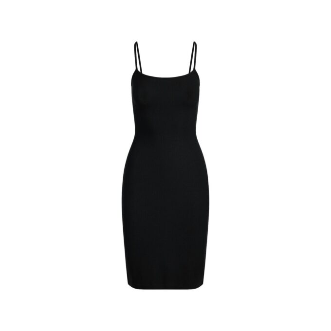 SOFT LOUNGE MIDI SLIP KLEID