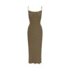 SOFT LOUNGE MIDI SLIP KLEID
