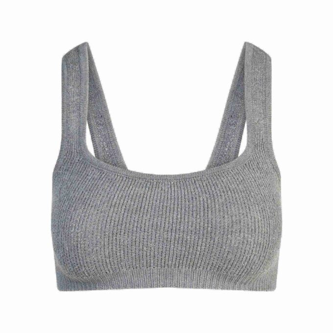 STRICK-BRALETTE MIT STRICKVERKLEIDUNG