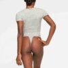 T-SHIRT AUS BAUMWOLL-RIPPEN T-SHIRT AUS BAUMWOLL-RIPPEN